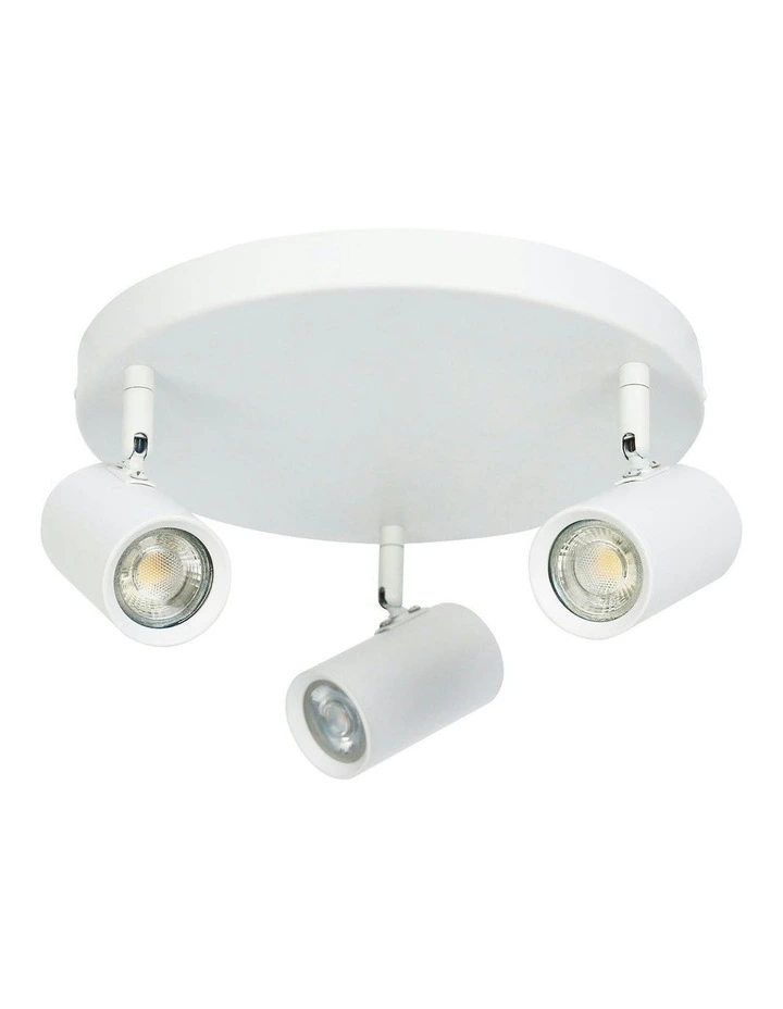 Brianna Round Spot 3 Lights in White image 5