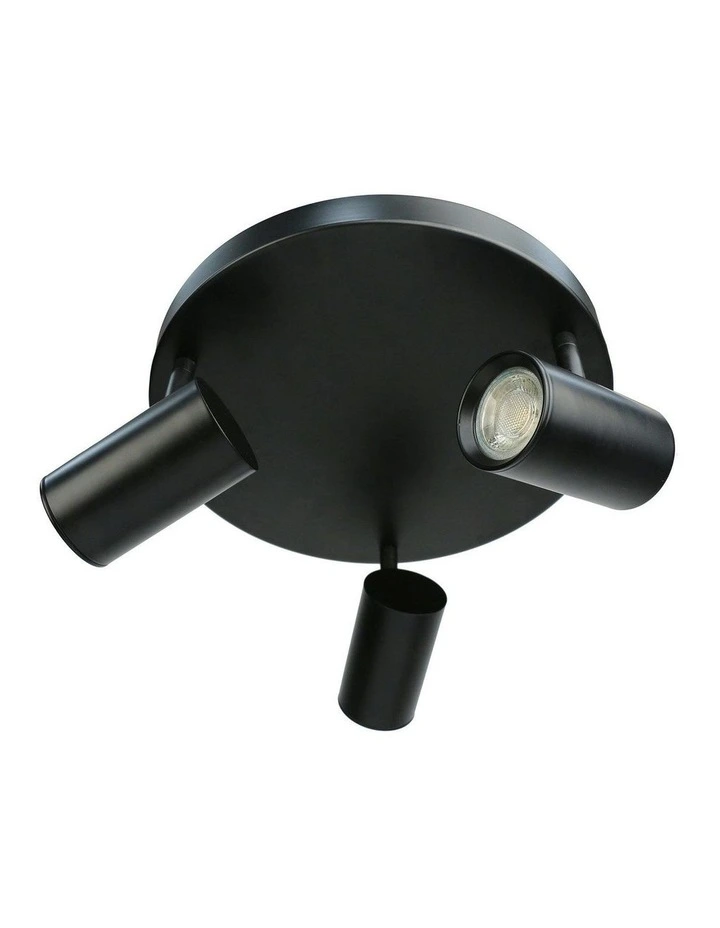 Brianna Round Spot with 3 Lights in Black image 4