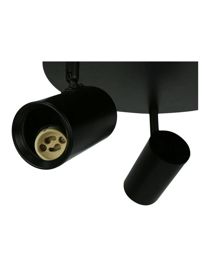 Brianna Round Spot with 3 Lights in Black image 5