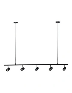 Colleen Adjustable 5 Pendant Spotlight in Black