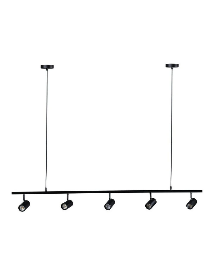 Colleen Adjustable 5 Pendant Spotlight in Black image 1