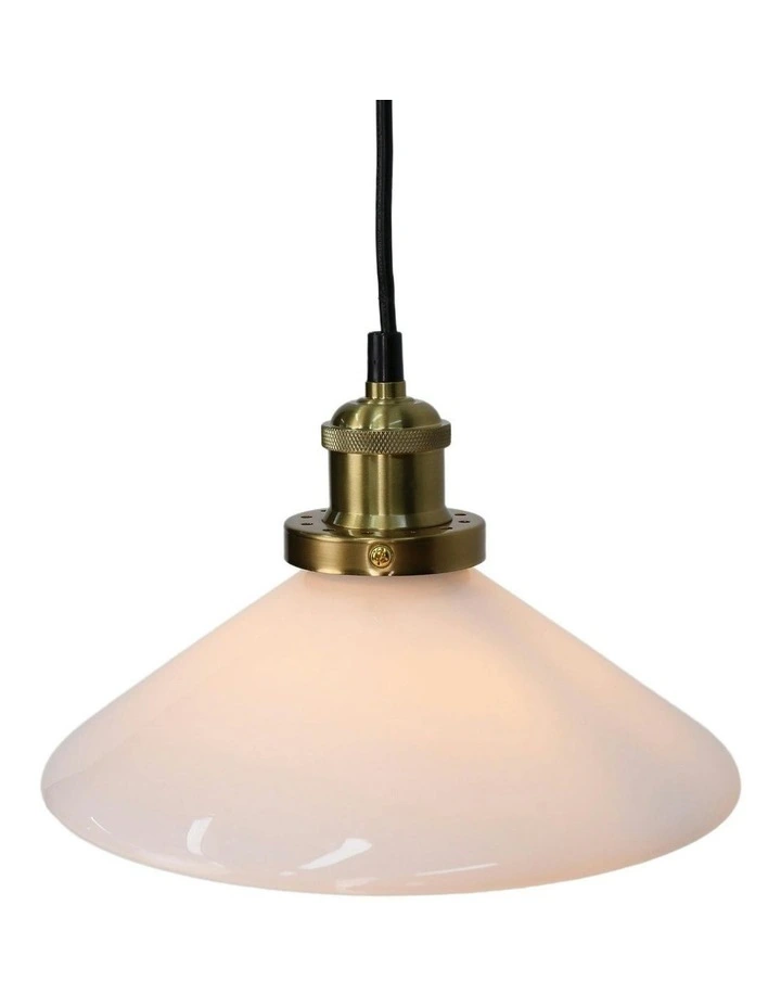 Gemma Glass Pendant Light in White image 7