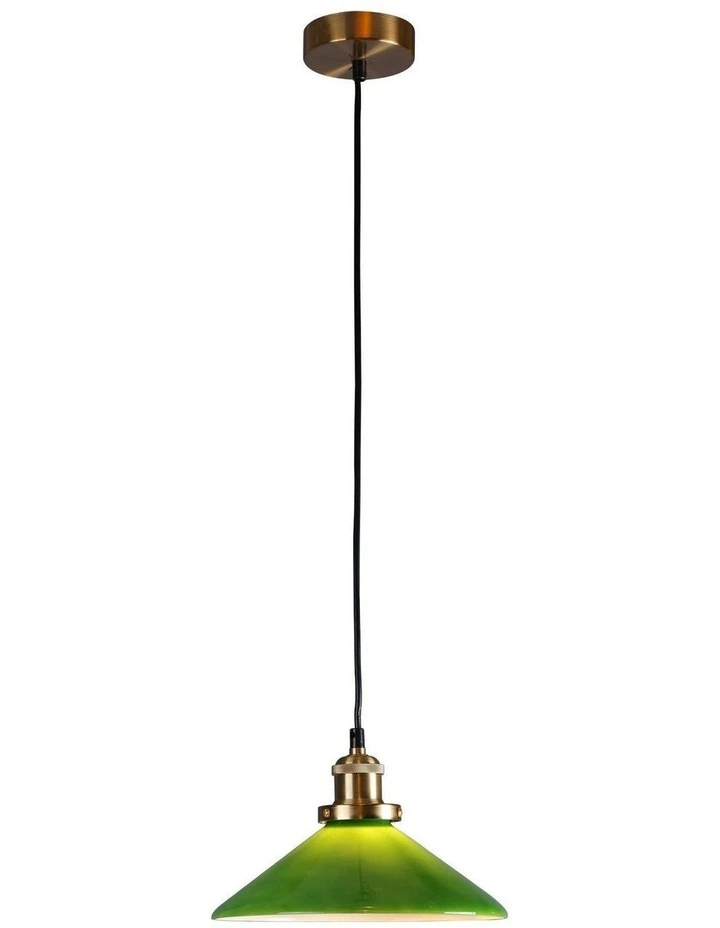 Gemma Glass Pendant Light in Green image 2