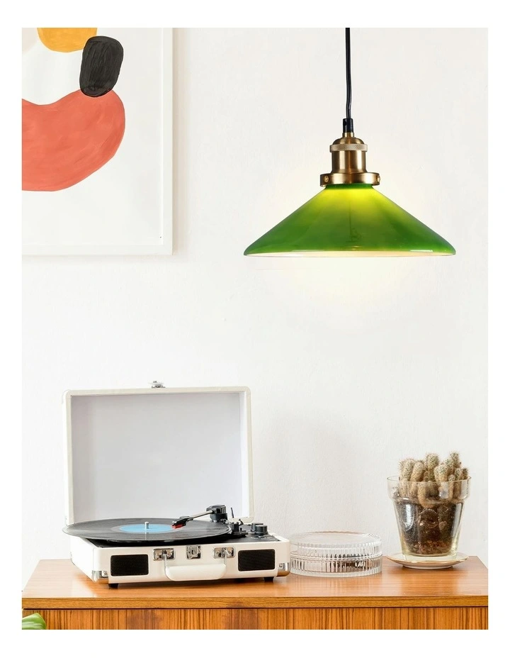 Gemma Glass Pendant Light in Green image 3