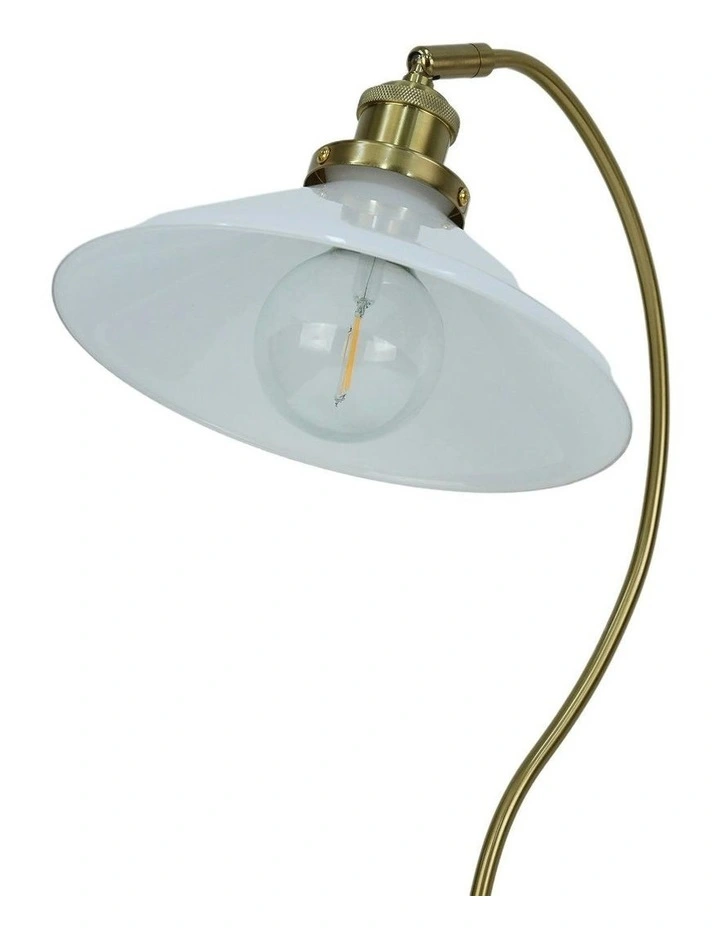 Gemma Glass Table Lamp in White image 4