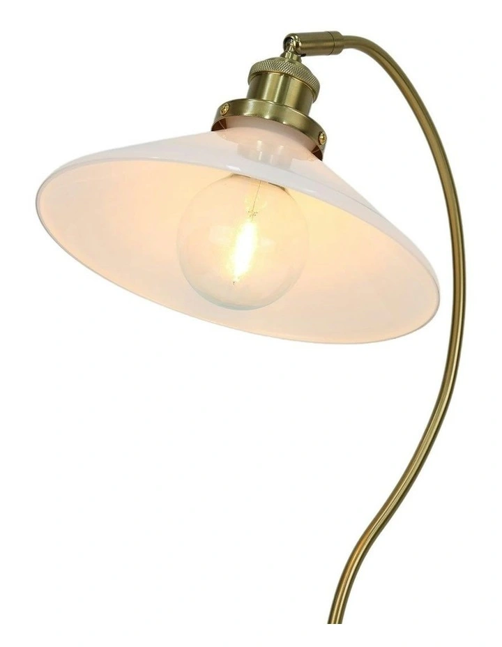 Gemma Glass Table Lamp in White image 5