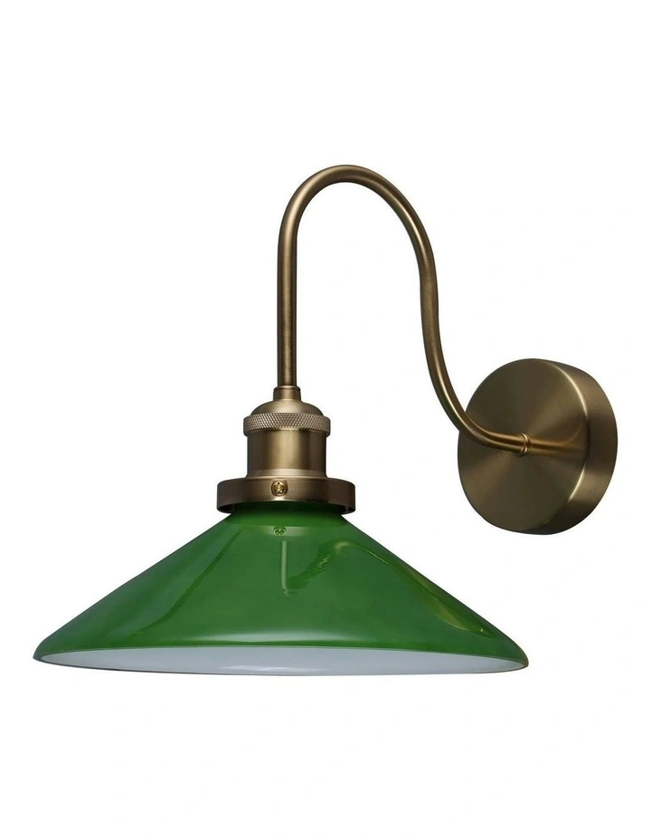 Gemma Glass Wall Light in Green image 1