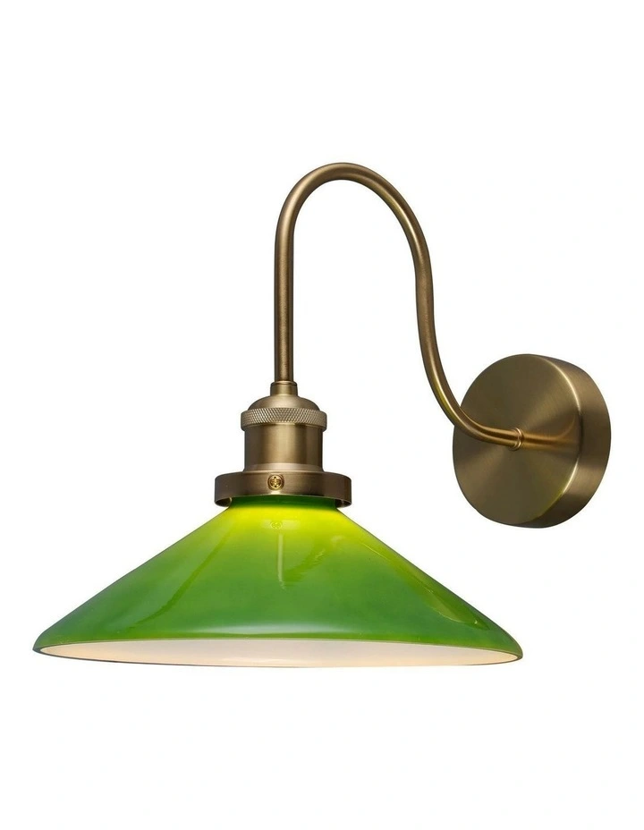 Gemma Glass Wall Light in Green image 2