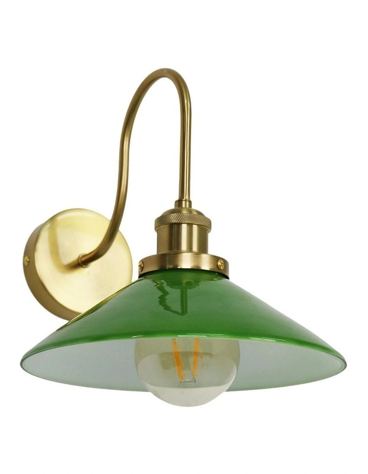 Gemma Glass Wall Light in Green image 6