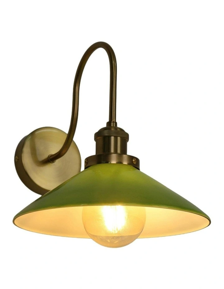 Gemma Glass Wall Light in Green image 7