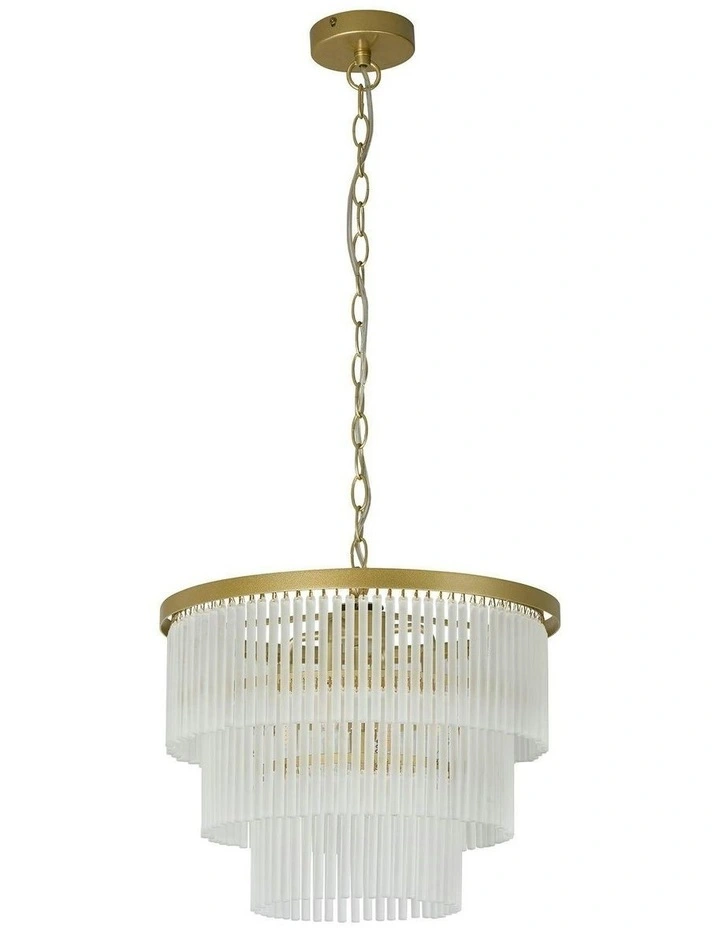 Greer 4 Lights Chandelier in Gold image 1