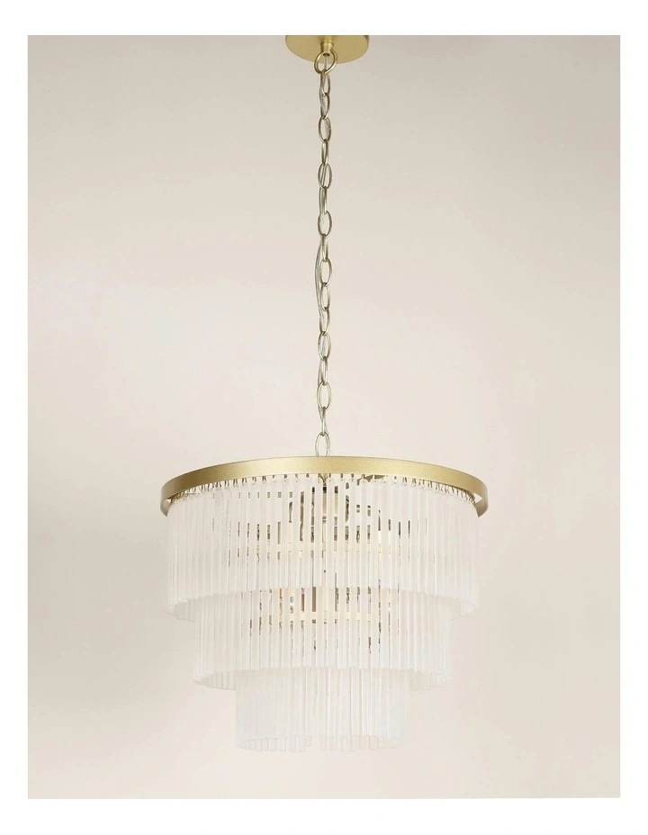Greer 4 Lights Chandelier in Gold image 5