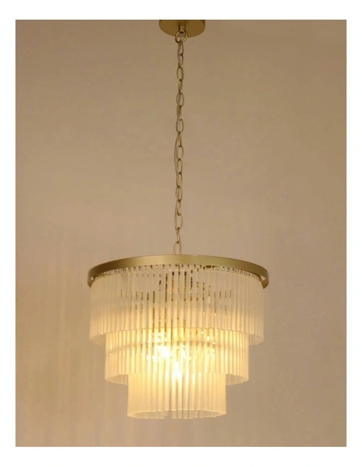 Greer 4 Lights Chandelier in Gold image 6
