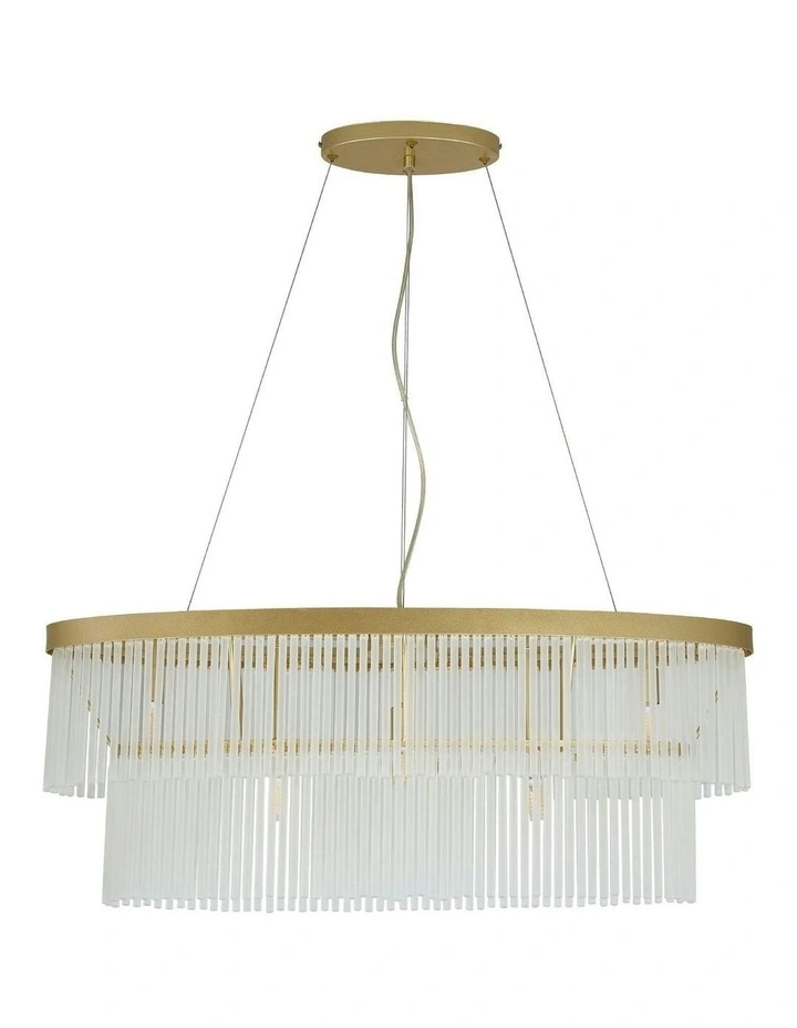 Greer 5 Lights Chandelier in Gold image 1