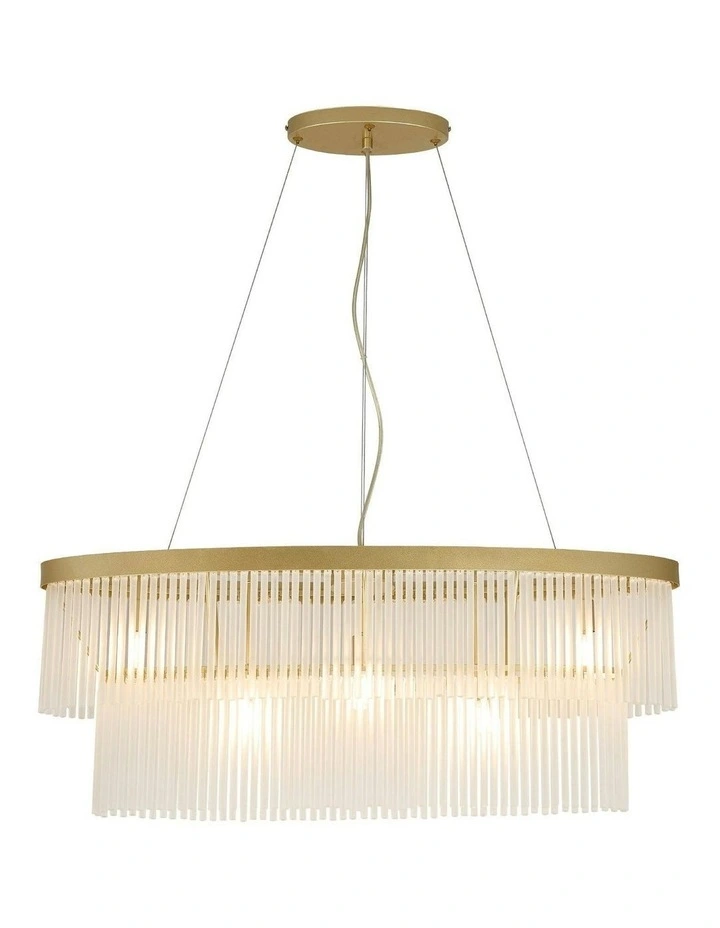 Greer 5 Lights Chandelier in Gold image 2