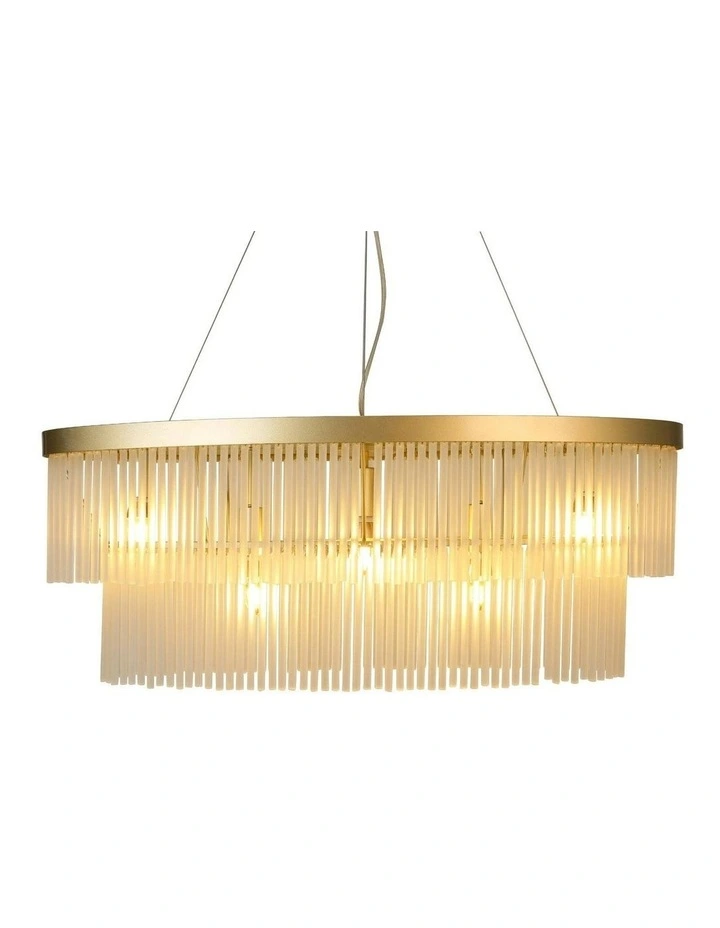 Greer 5 Lights Chandelier in Gold image 4