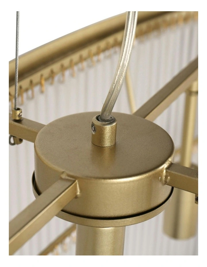 Greer 5 Lights Chandelier in Gold image 7