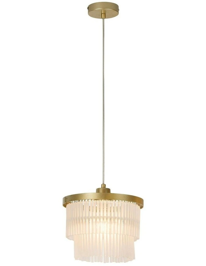 Greer 1 Light Chandelier in Gold image 2