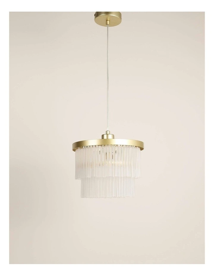 Greer 1 Light Chandelier in Gold image 3