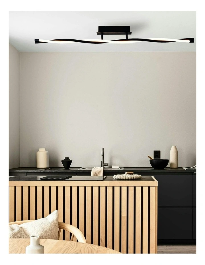 Rio LED Ceiling Light in Black image 3