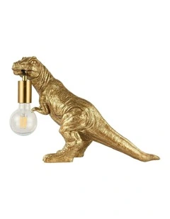 T-Rex Bite Table Lamp in Gold