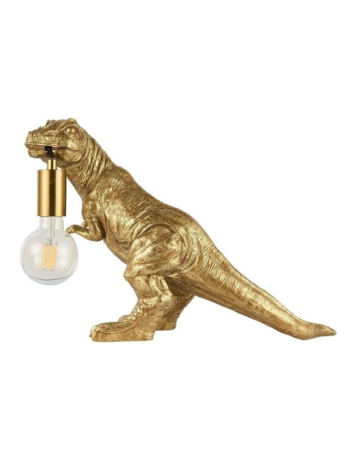 T-Rex Bite Table Lamp in Gold image 1
