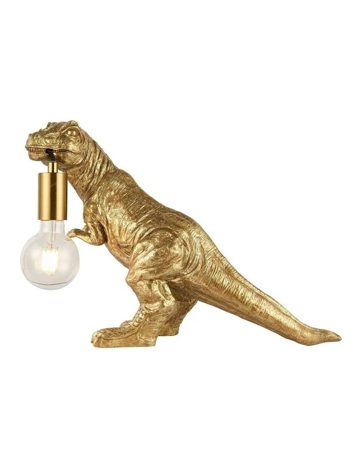 T-Rex Bite Table Lamp in Gold image 2