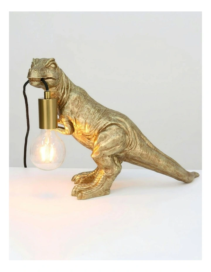 T-Rex Bite Table Lamp in Gold image 4