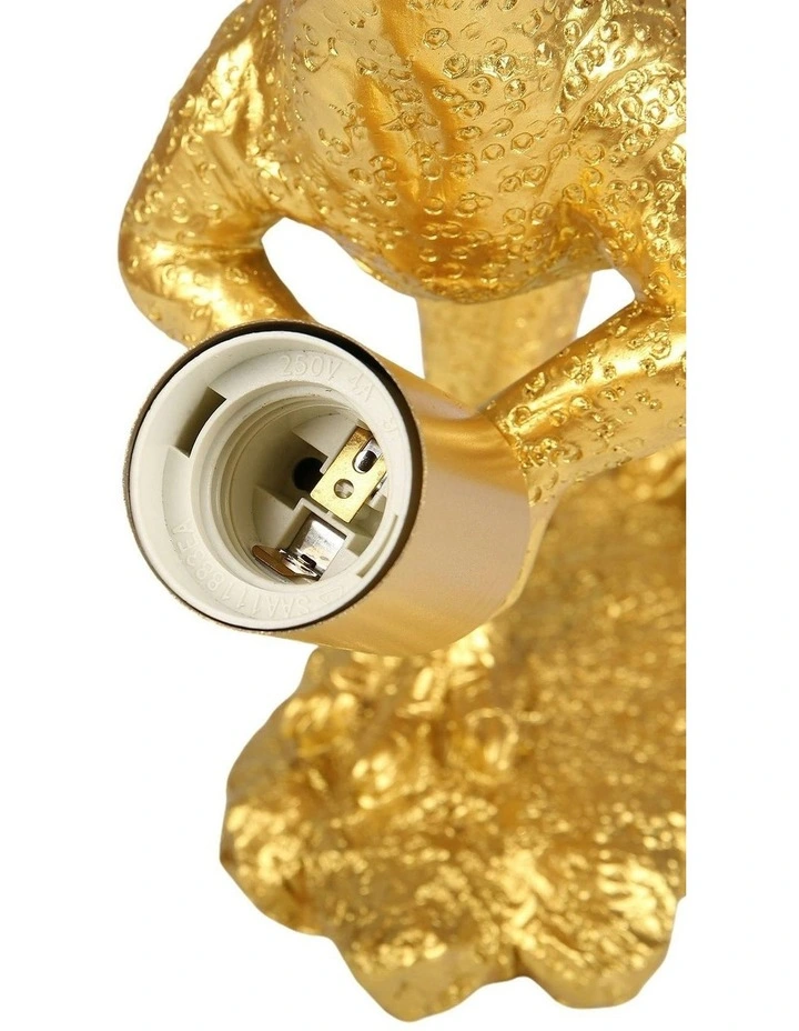 Velociraptor Grip Table Lamp in Gold image 5