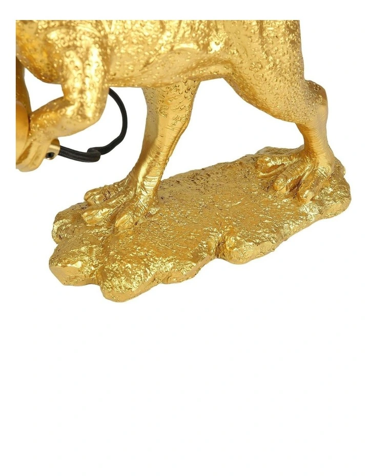 Velociraptor Grip Table Lamp in Gold image 7