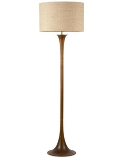 Soraya Floor Lamp in Walnut