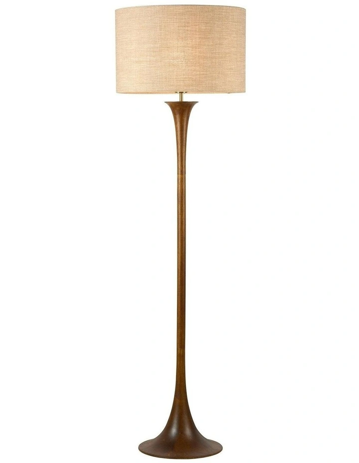 Soraya Floor Lamp in Walnut image 2