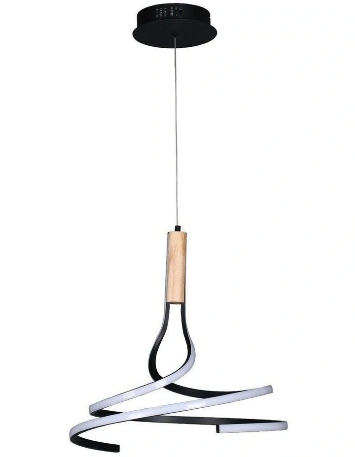 Estelle CCT LED Pendant Light in Black image 1