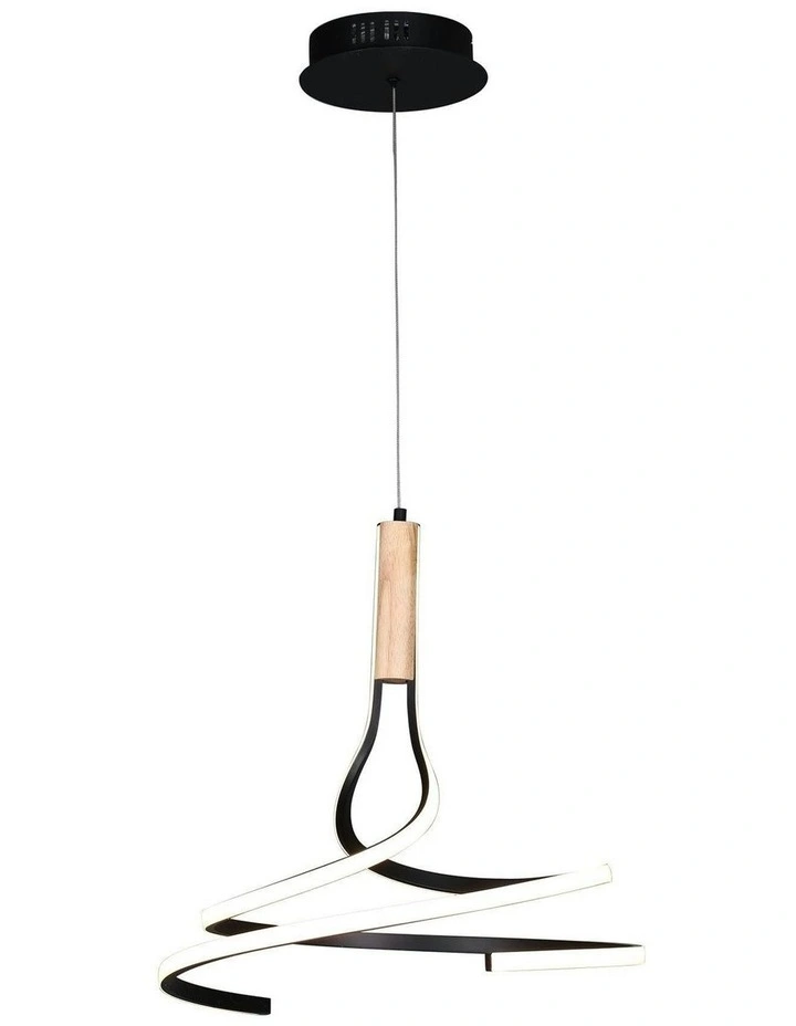 Estelle CCT LED Pendant Light in Black image 2