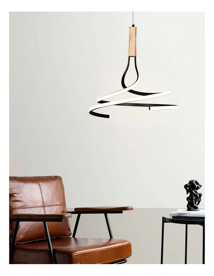 Estelle CCT LED Pendant Light in Black image 3