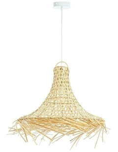 Kaia Rattan Pendant Light in Beige