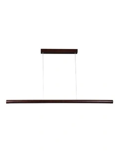 Freya LED Large Pendant Light in Walnut