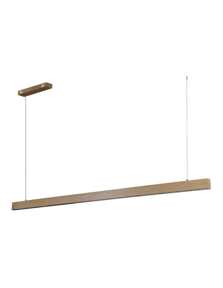 Maisie LED Small Pendant Light in Wood image 1