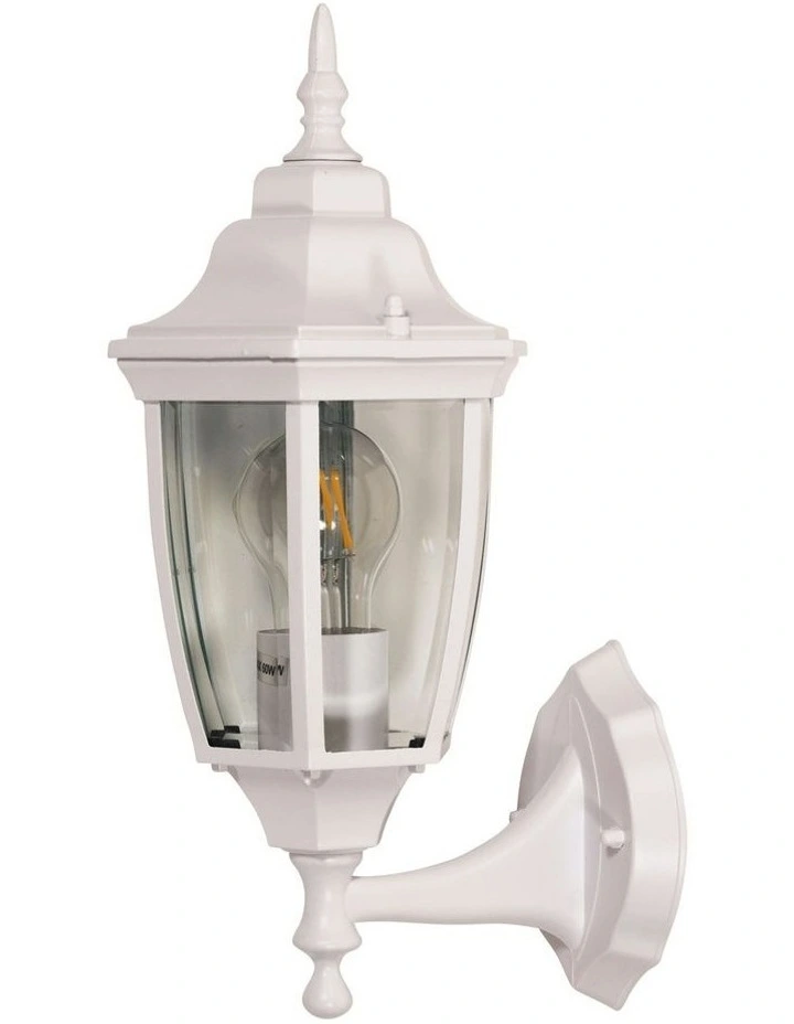 Highgate Up Outdoor Wall Light in White image 1
