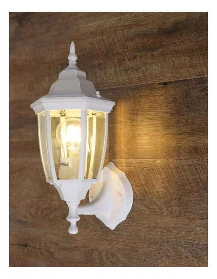 Highgate Up Outdoor Wall Light in White image 2