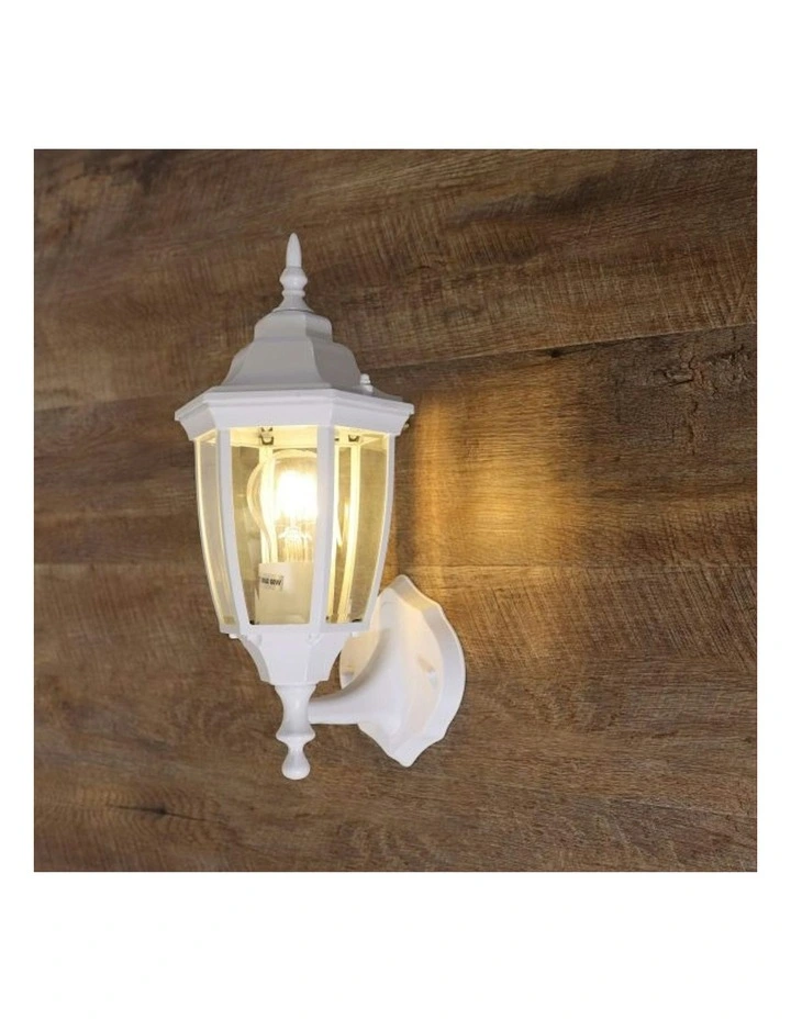 Highgate Up Outdoor Wall Light in White image 2