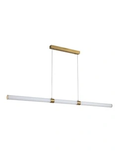Maxwell 150 LED Pendant Light in Satin Brass