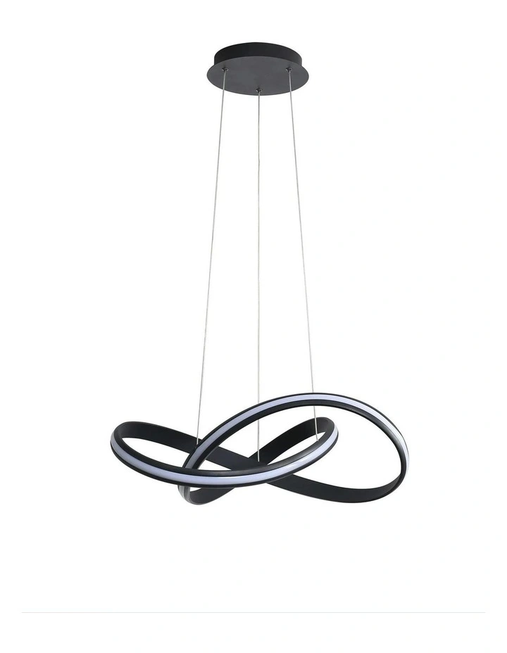 Spira Color Tuning System LED Pendant Light in Black image 1