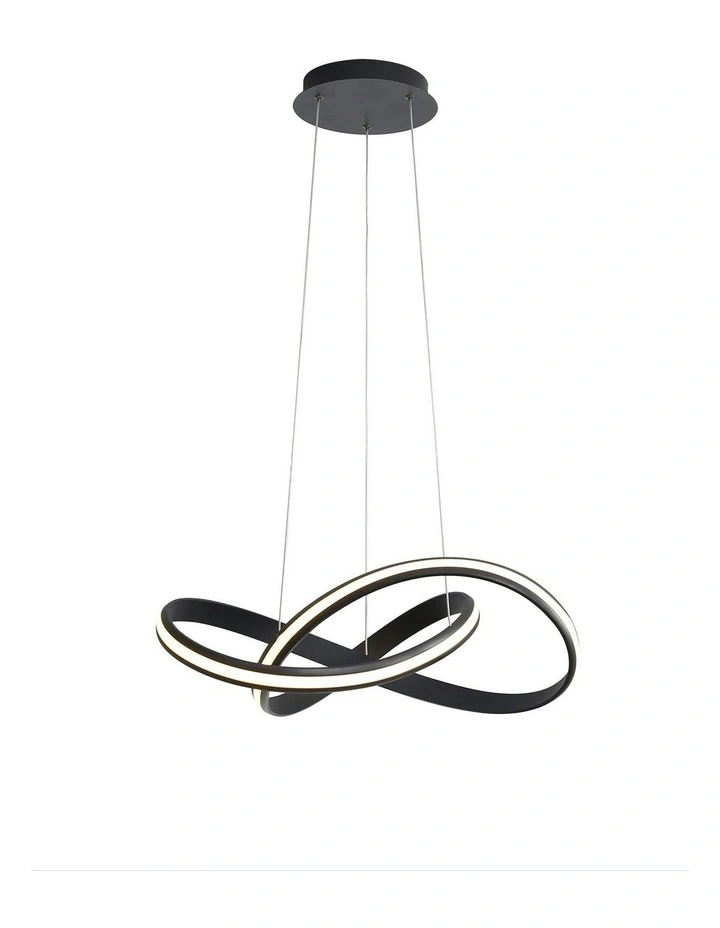 Spira Color Tuning System LED Pendant Light in Black image 2