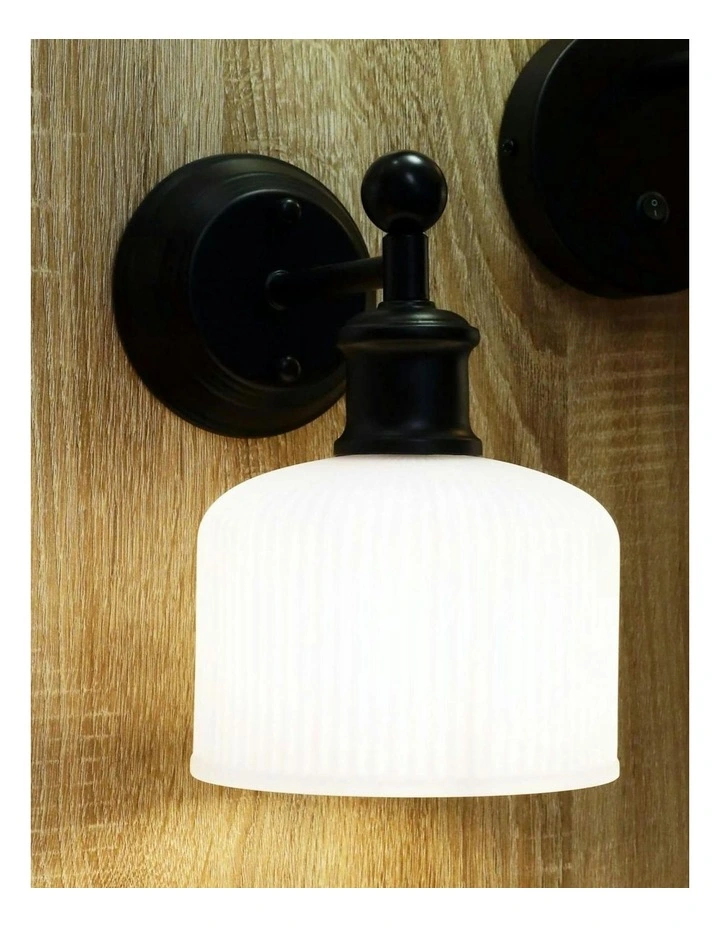 Minka Wall Light in Black image 3