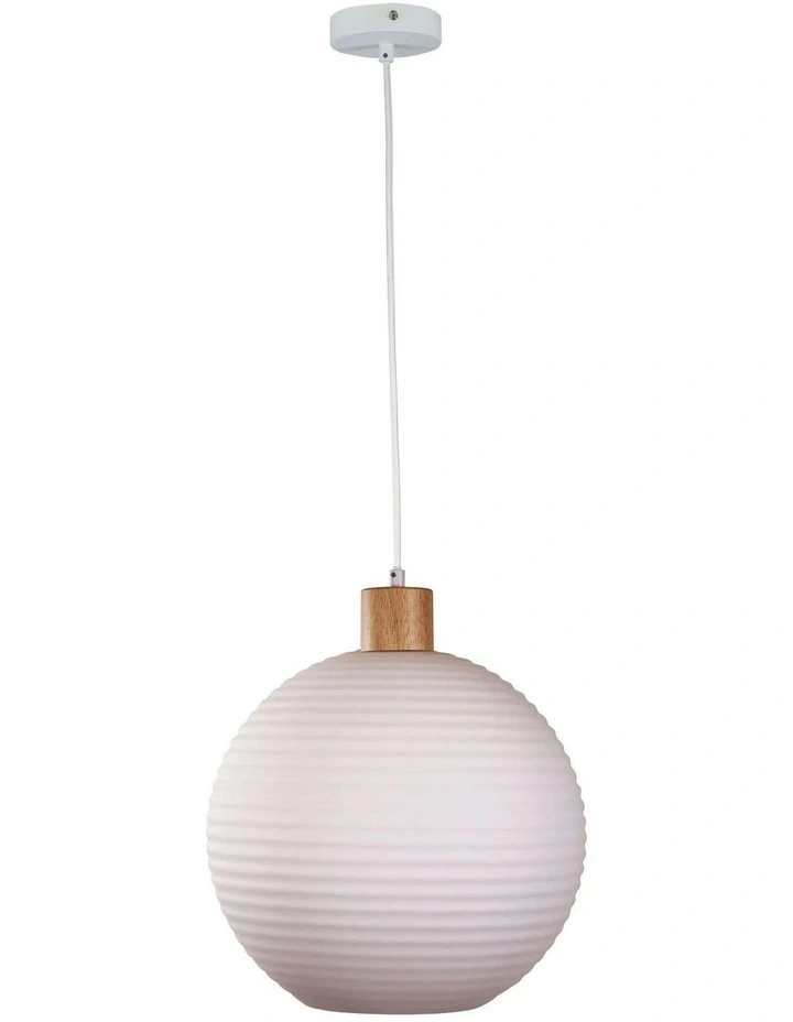 Twillo 30 Pendant Light in Opal Matt image 1