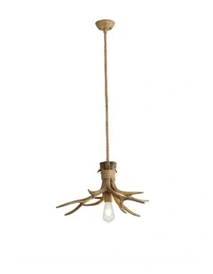 Hyort Single Derr Antler Designer Pendant Light