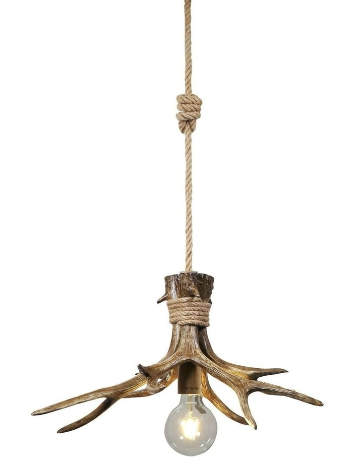Hyort Single Derr Antler Designer Pendant Light image 2