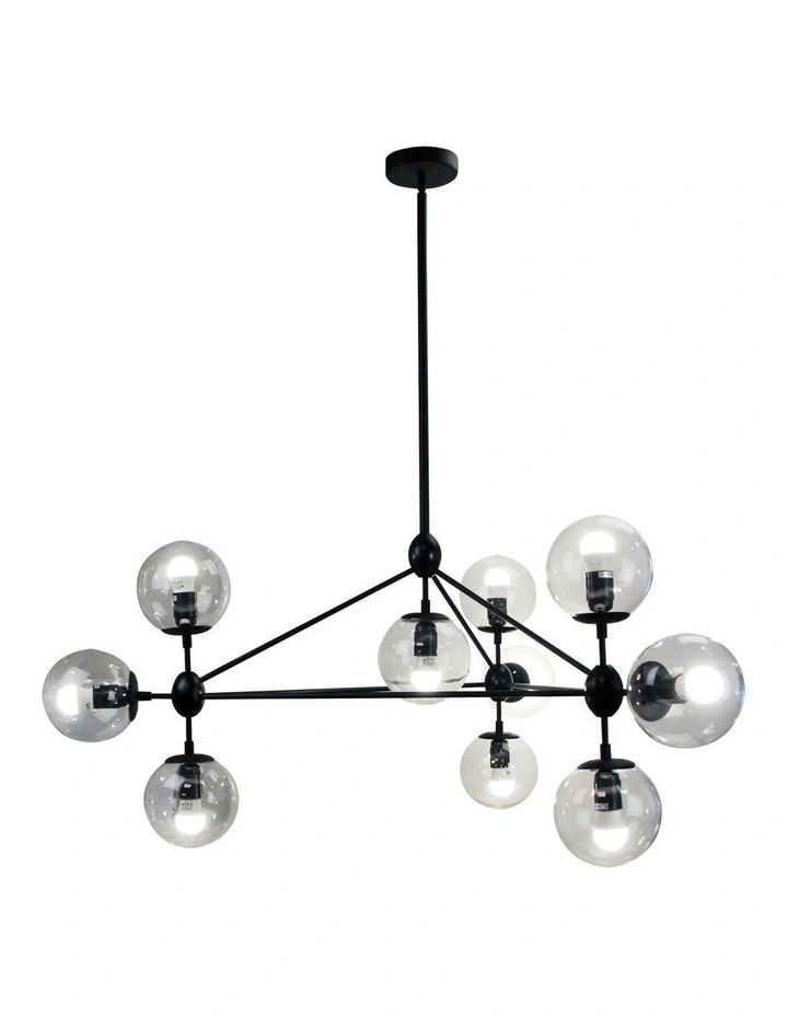 Brockton 10 Pendant Light in Black image 1