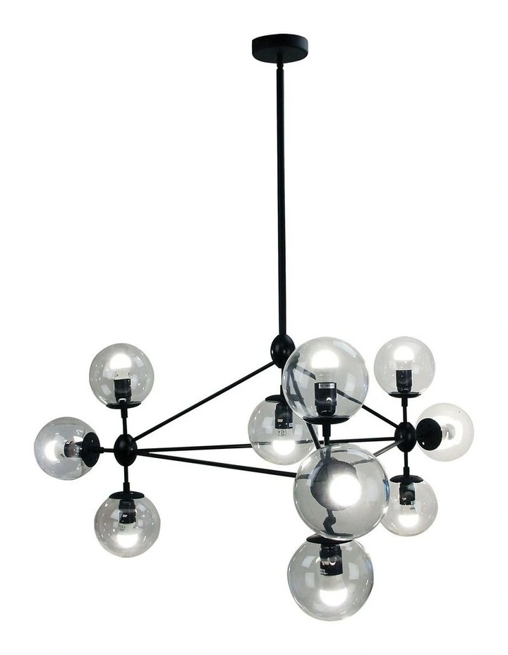Brockton 10 Pendant Light in Black image 3
